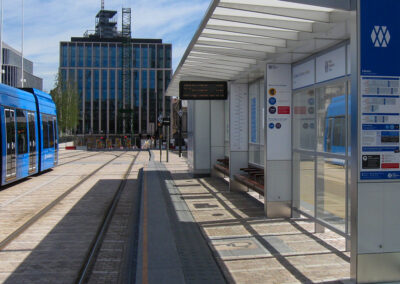 tram and light rail shelter - Midland Metro