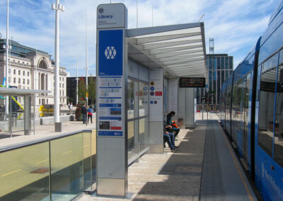 tram and light rail shelter - Midland Metro
